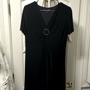 Jones wear dress - black - size 16p-